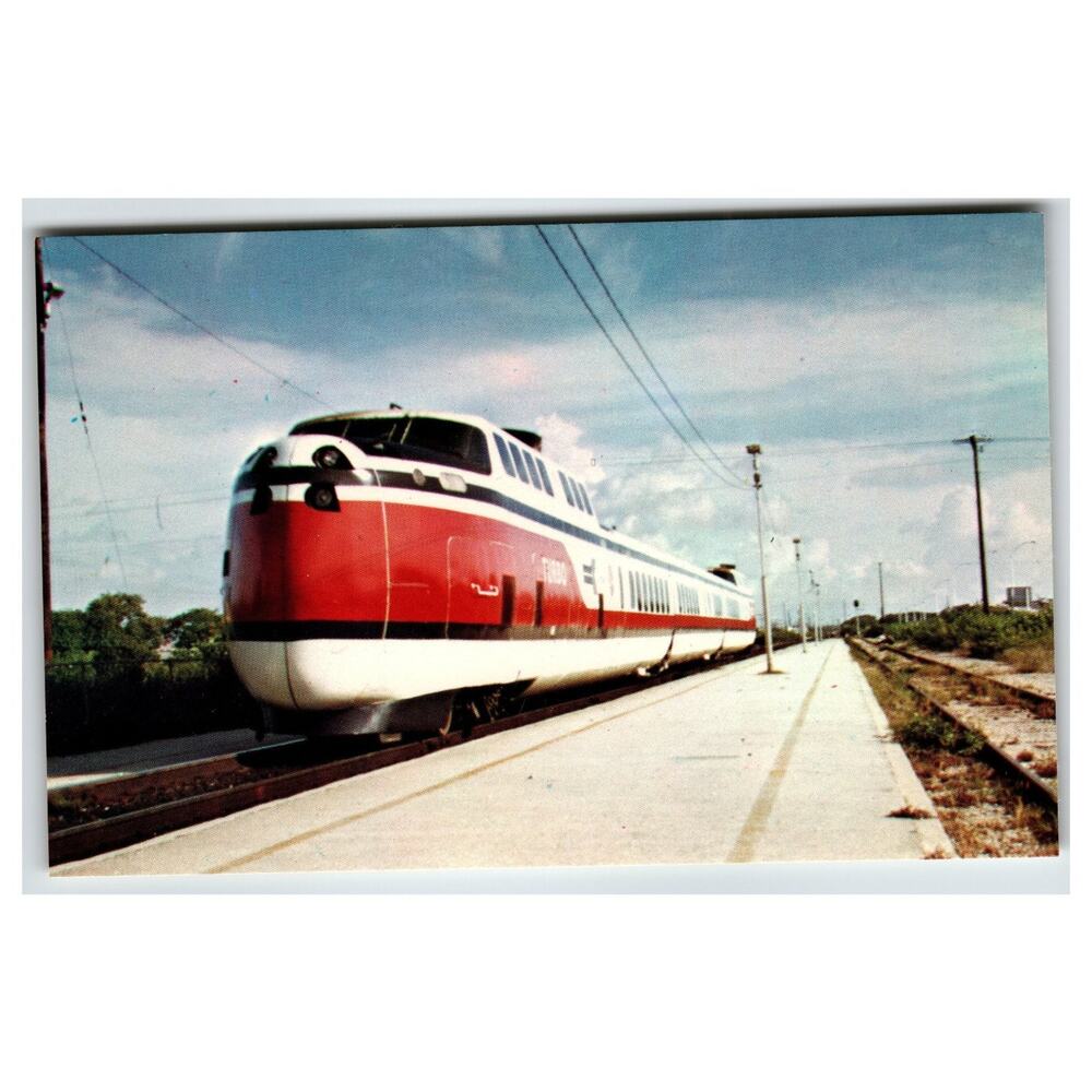Hollywood Florida Seaboard Coast Line Experimental Turbo Train Postcard
